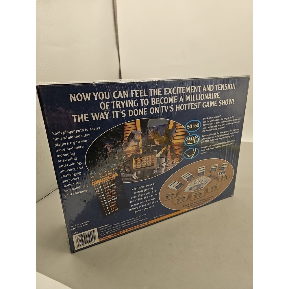 Vintatage‎ 2000 Board Game WHO WANTS TO BE A MILLIONAIRE Sealed NEW - Picture 3 of 3